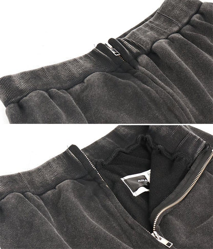 【ティーンズライン】ユーズド加工 ダブルジップ スウェット ロング スカート  (M、Lサイズ展開) 911-7592