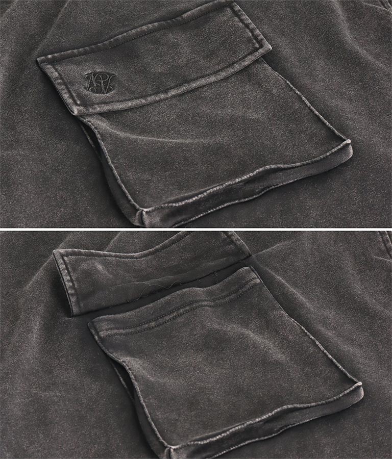 【ティーンズライン】ユーズド加工 ダブルジップ スウェット ロング スカート  (M、Lサイズ展開) 911-7592