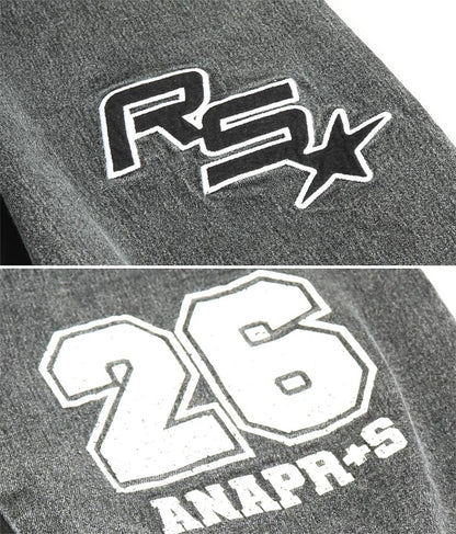 ANAP R+S【リラスポ】デニム スウェット 切替 ジョガー パンツ (ユニセックス アイテム) 912-7588