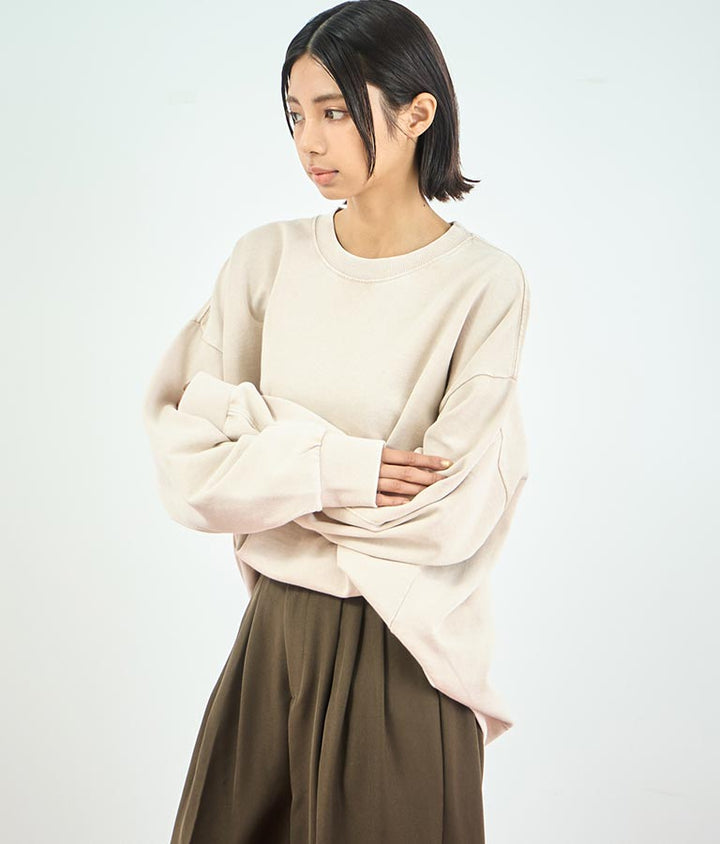 オーバーサイズ ピグメント スウェット 裏毛 トップス 153-5609