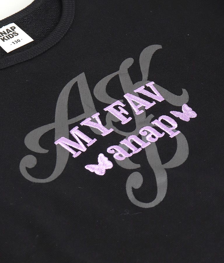 袖 ファー デザイン クロップド丈 スウェット 裏毛 長袖 トレーナー 423-3336