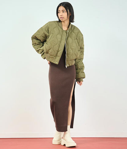 キルティング クロップド ジャケット ブルゾン 156-5533