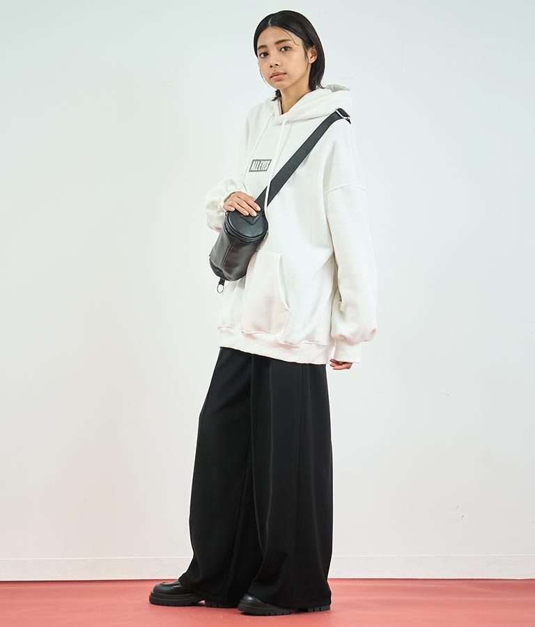 センタープレス タック ワイド スラックス パンツ 152-5608