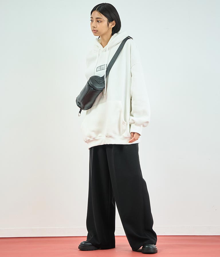 センタープレス タック ワイド スラックス パンツ 152-5608