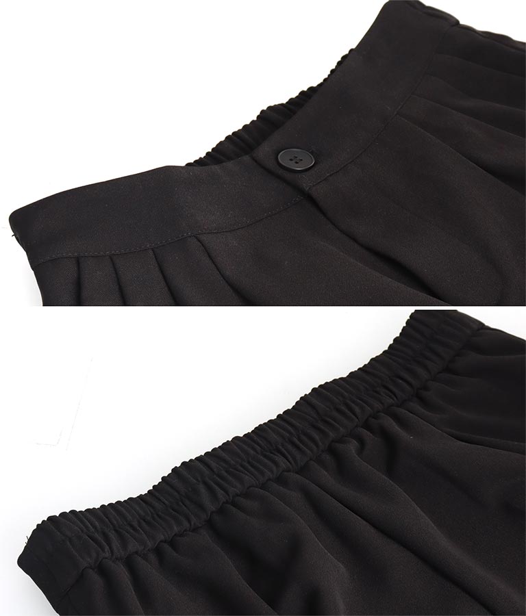 センタープレス タック ワイド スラックス パンツ 152-5608