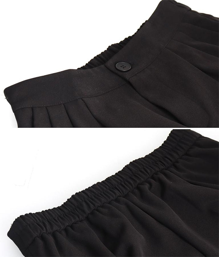 センタープレス タック ワイド スラックス パンツ 152-5608