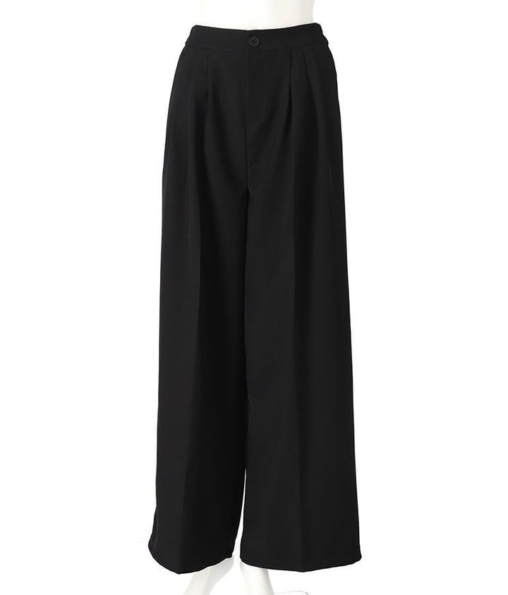 センタープレス タック ワイド スラックス パンツ 152-5608