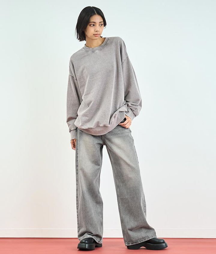 ウォッシュ加工 ストレート デニム パンツ 152-5604