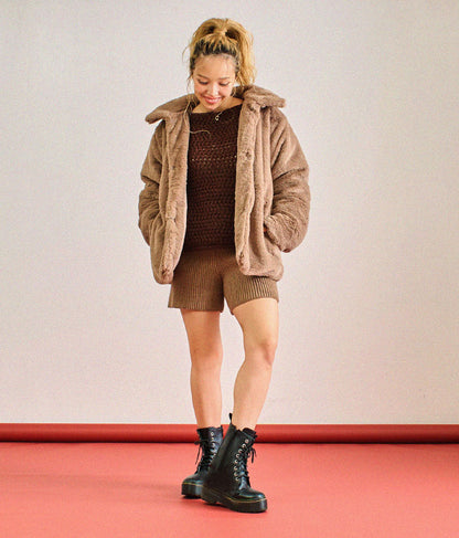 透かしデザイン編ニットトップス 813-6648