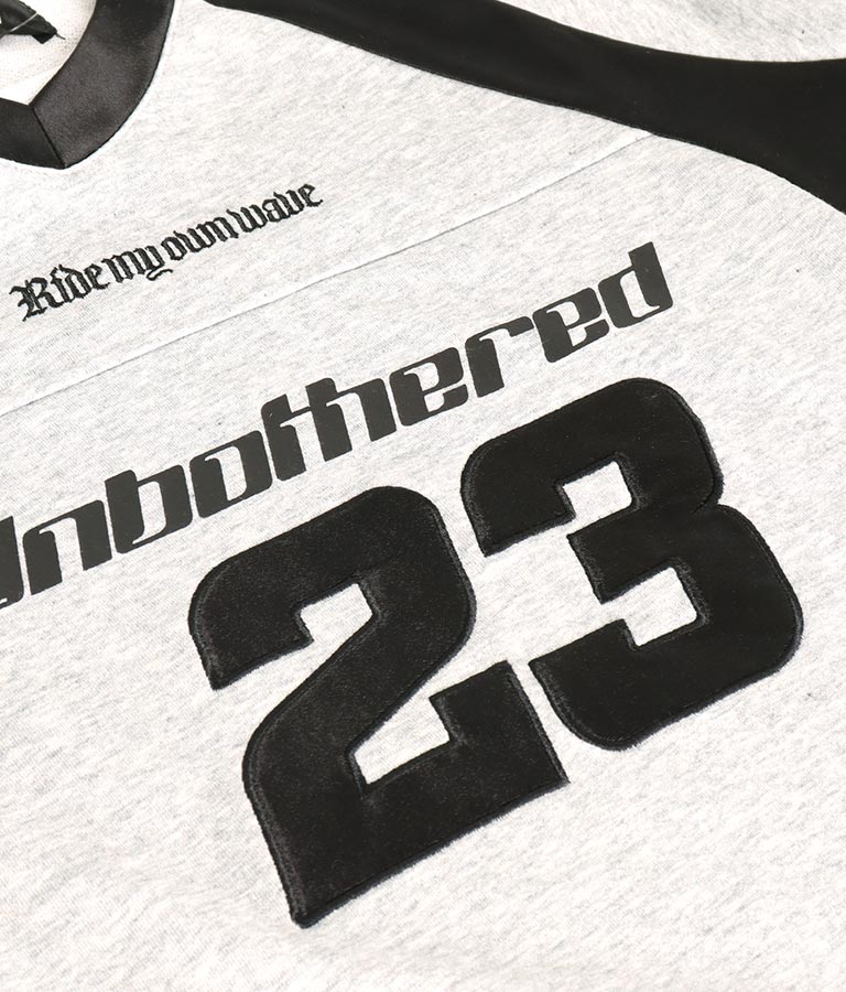 【ティーンズライン】袖 ジップ ゲーム ロゴ オーバー スウェット トップス (M、Lサイズ展開) 913-7576