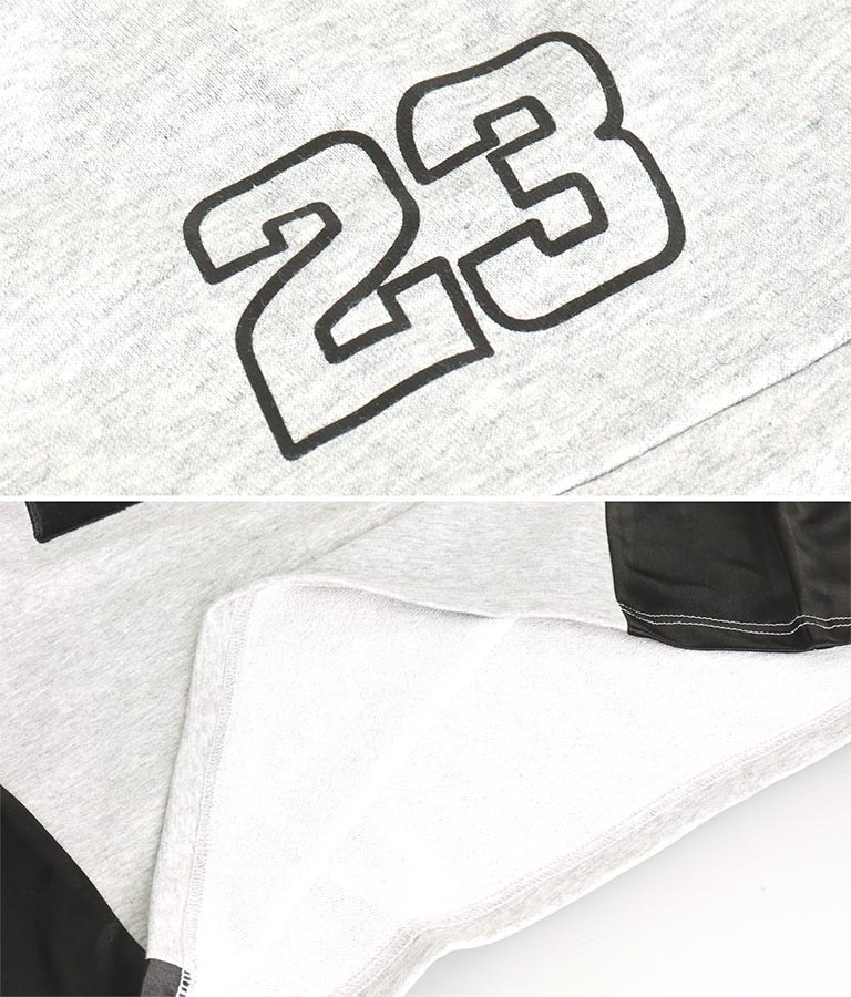 【ティーンズライン】袖 ジップ ゲーム ロゴ オーバー スウェット トップス (M、Lサイズ展開) 913-7576