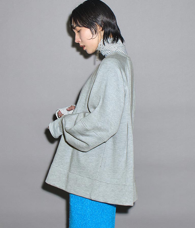 裏起毛 タック Aライン プルオーバー