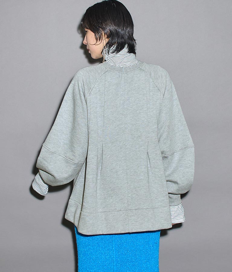 裏起毛 タック Aライン プルオーバー 363-9557