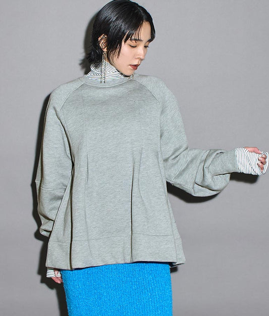 裏起毛 タック Aライン プルオーバー 363-9557
