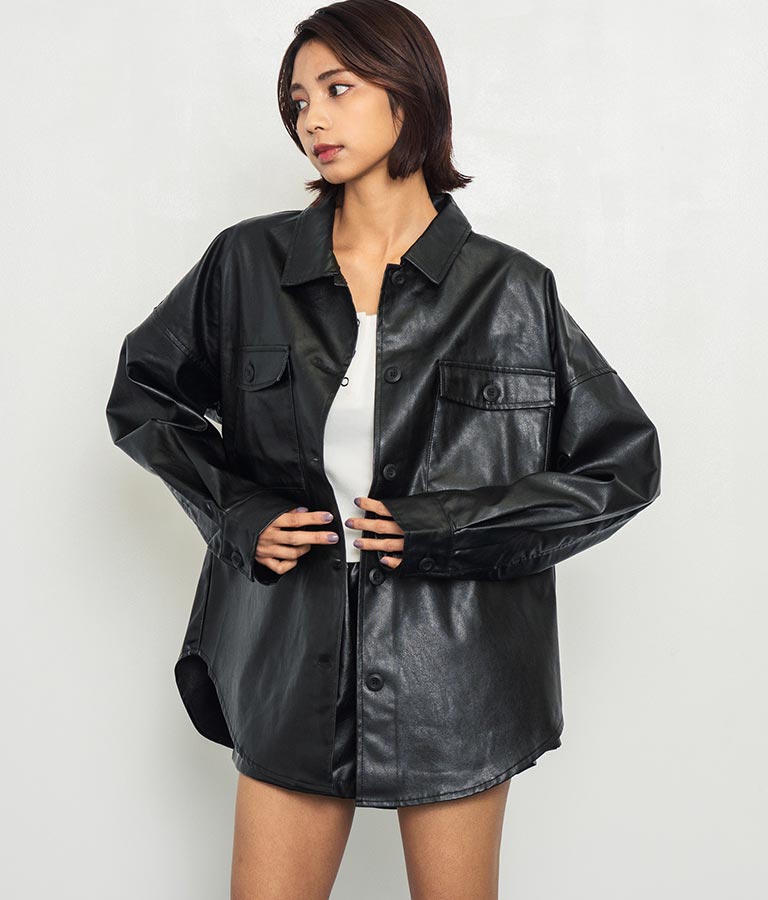 フェイクレザーCPOジャケット【セットアップ着用可】 794-9001