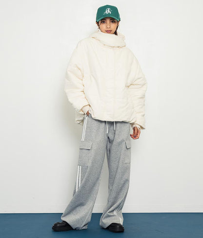 2WAY エコクラウド 中綿 オーバー フード ブルゾン 796-8978