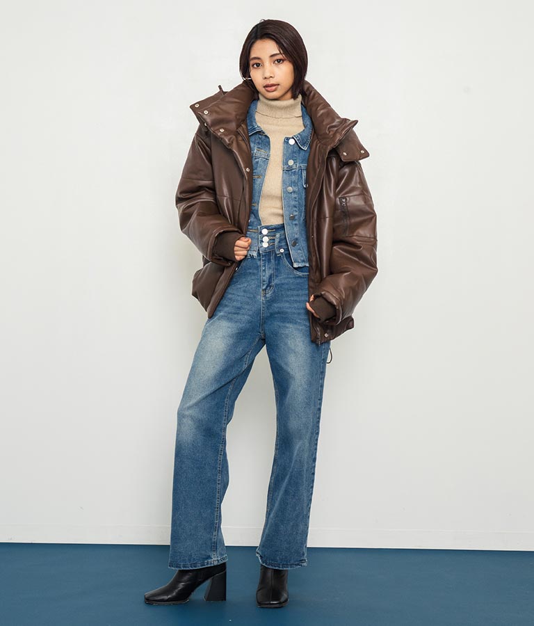 2WAY エコクラウド 中綿 オーバー フード ブルゾン 796-8978