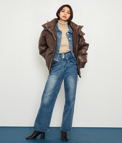 2WAY エコクラウド 中綿 オーバー フード ブルゾン 796-8978