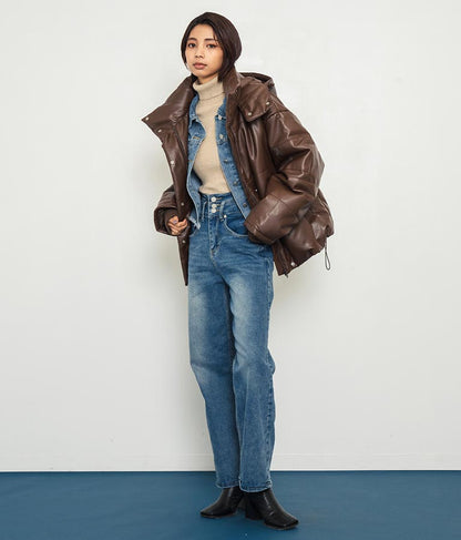 2WAY エコクラウド 中綿 オーバー フード ブルゾン 796-8978