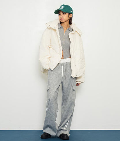 2WAY エコクラウド 中綿 オーバー フード ブルゾン 796-8978