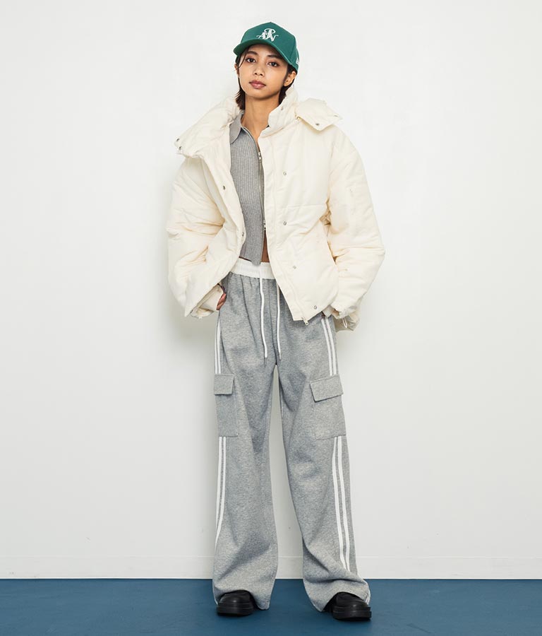 2WAY エコクラウド 中綿 オーバー フード ブルゾン 796-8978