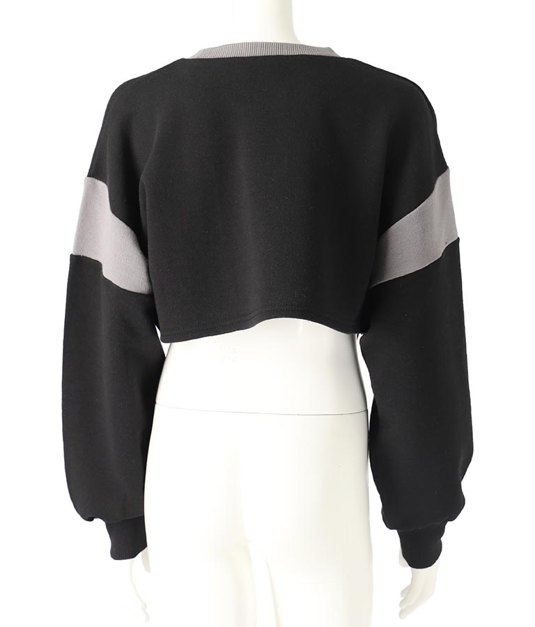 ガーター ショート スウェット トップス 913-7578