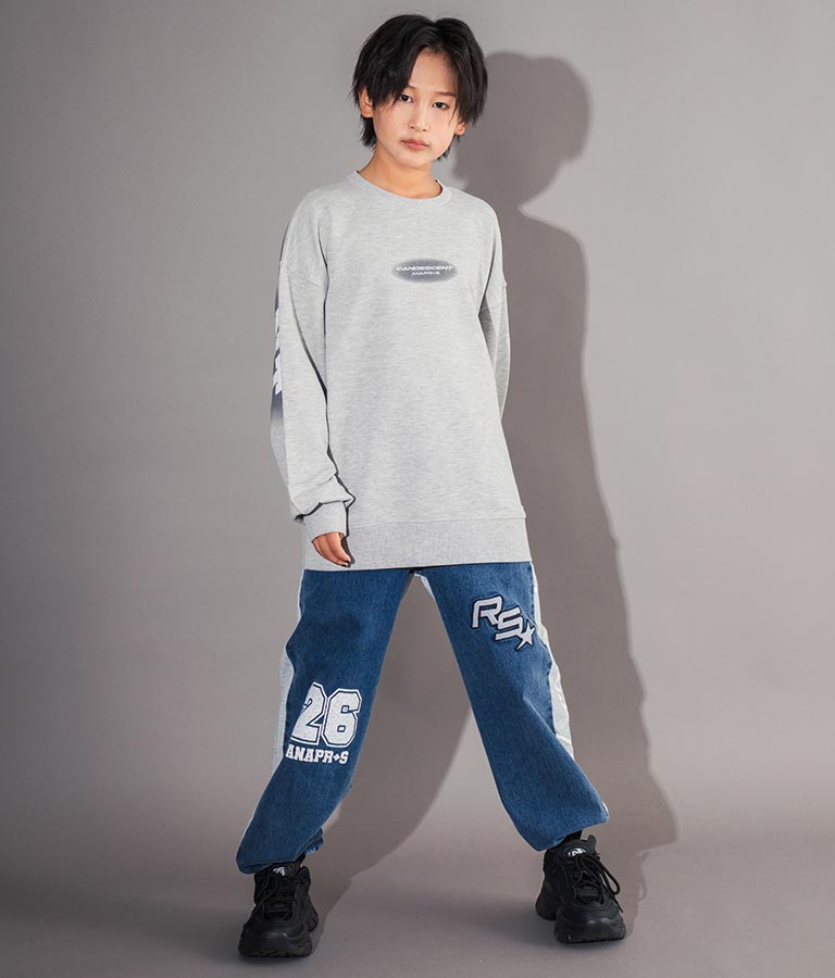 ANAP R+S【リラスポ】バック プリント オーバー スウェット 裏毛 トップス (ユニアイテム) 913-7587