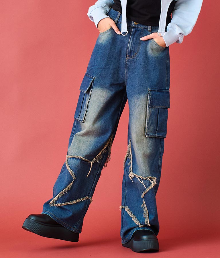 フロント スター デニム パンツ 912-7583