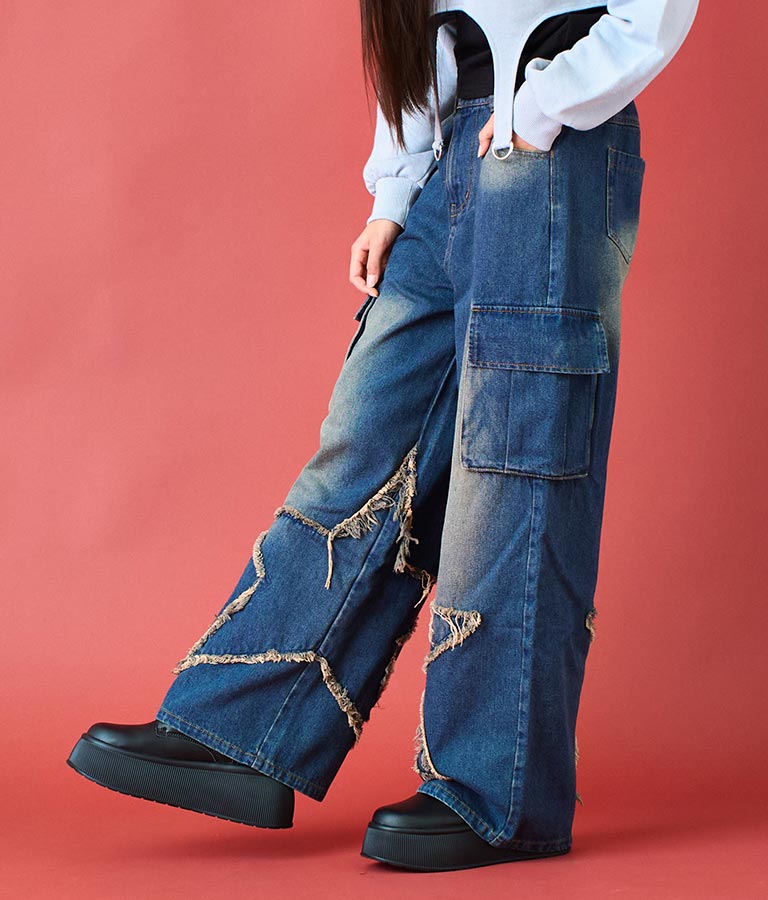 フロント スター デニム パンツ 912-7583