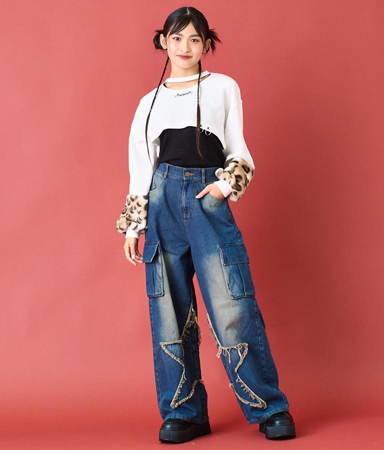 フロント スター デニム パンツ 912-7583