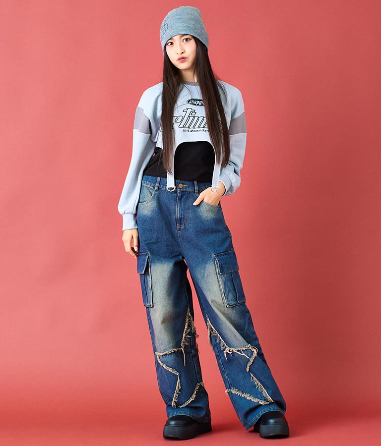 フロント スター デニム パンツ 912-7583