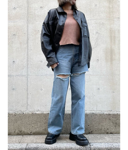 フェイクレザーCPOジャケット【セットアップ着用可】 794-9001