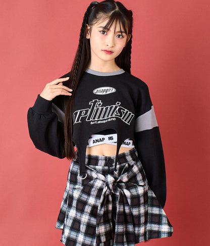 ガーター ショート スウェット トップス 913-7578