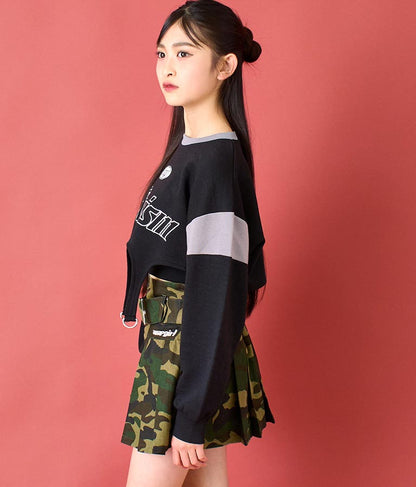 ガーター ショート スウェット トップス 913-7578