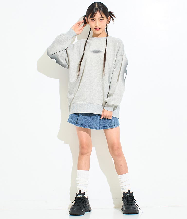 ANAP R+S【リラスポ】バック プリント オーバー スウェット 裏毛 トップス (ユニアイテム) 913-7587