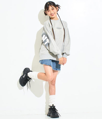 ANAP R+S【リラスポ】バック プリント オーバー スウェット 裏毛 トップス (ユニアイテム) 913-7587