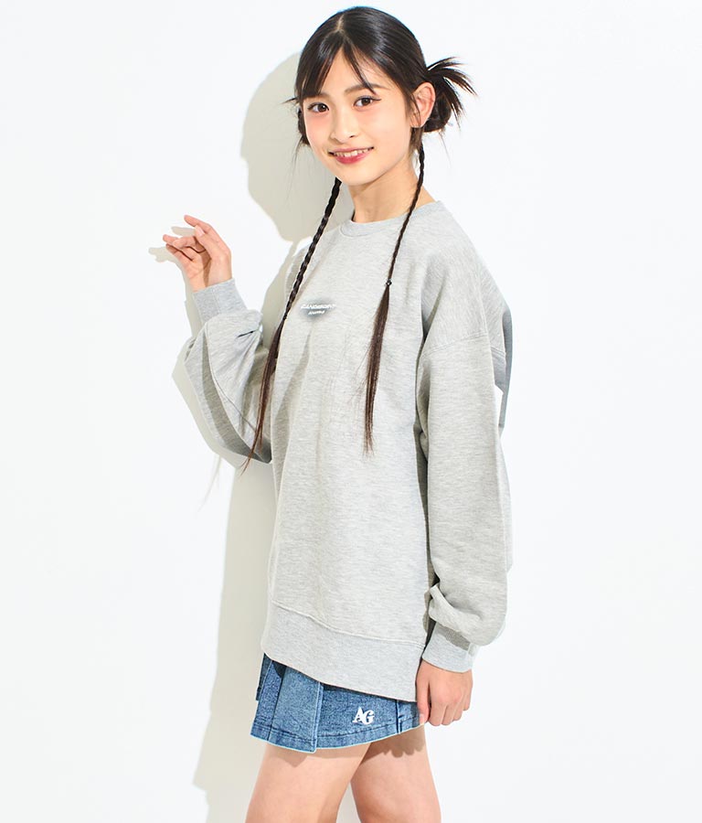 ANAP R+S【リラスポ】バック プリント オーバー スウェット 裏毛 トップス (ユニアイテム) 913-7587