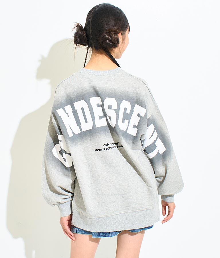 ANAP R+S【リラスポ】バック プリント オーバー スウェット 裏毛 トップス (ユニアイテム) 913-7587