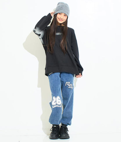 ANAP R+S【リラスポ】バック プリント オーバー スウェット 裏毛 トップス (ユニアイテム) 913-7587