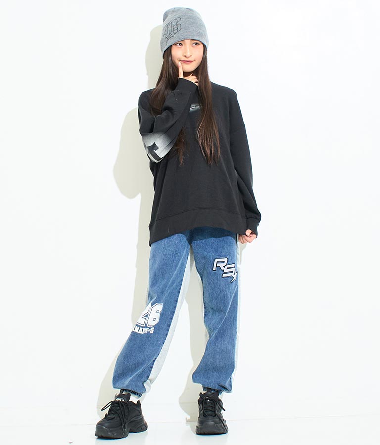 ANAP R+S【リラスポ】バック プリント オーバー スウェット 裏毛 トップス (ユニアイテム) 913-7587