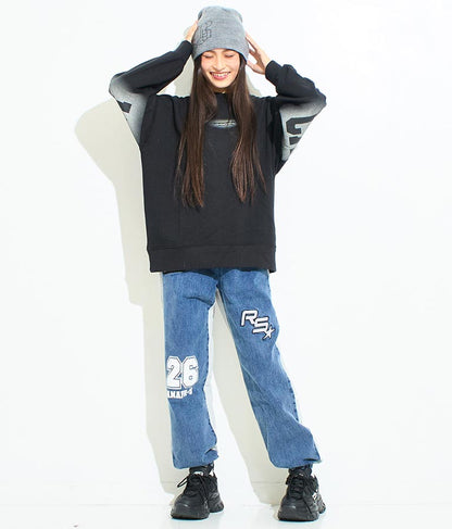 ANAP R+S【リラスポ】バック プリント オーバー スウェット 裏毛 トップス (ユニアイテム) 913-7587