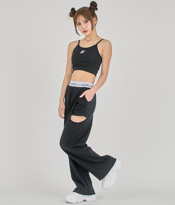 【ティーンズライン】サイド スリット デザイン スウェット パンツ (M、Lサイズ展開) 【セットアップ着用可】 912-7574