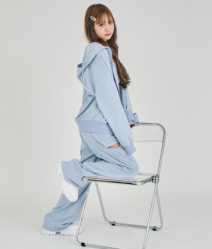 【ティーンズライン】サイド スリット デザイン スウェット パンツ (M、Lサイズ展開) 【セットアップ着用可】 912-7574