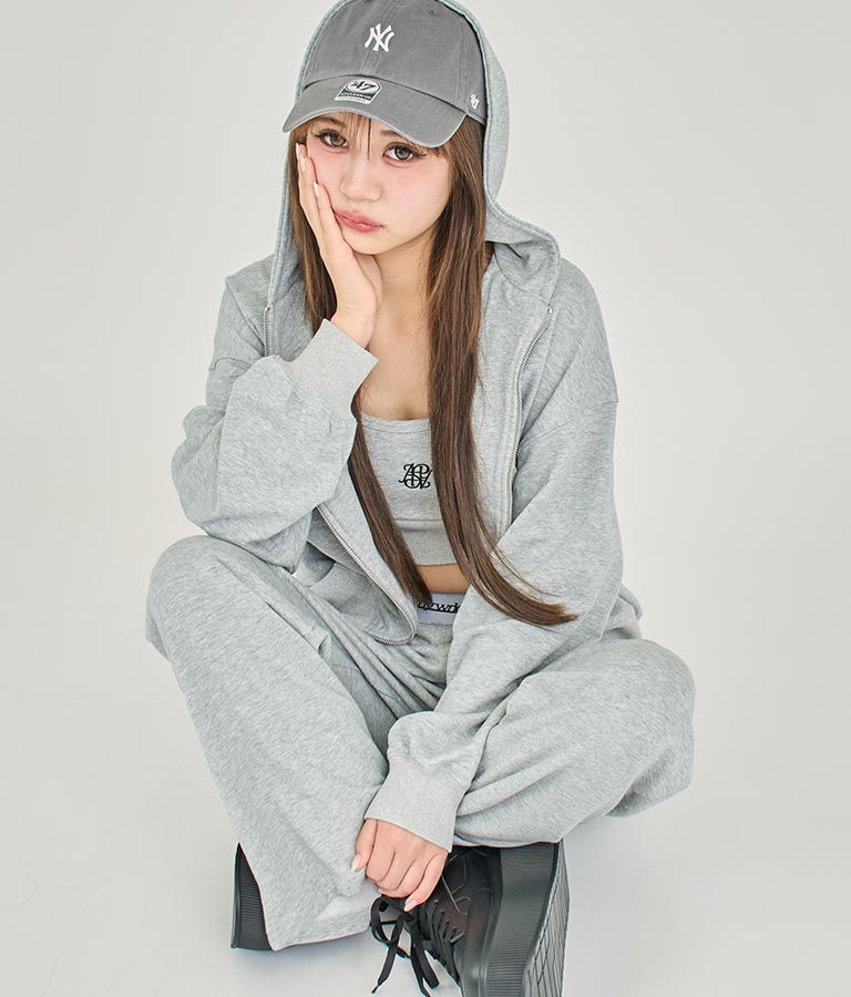 【ティーンズライン】サイド スリット デザイン スウェット パンツ (M、Lサイズ展開) 【セットアップ着用可】 912-7574