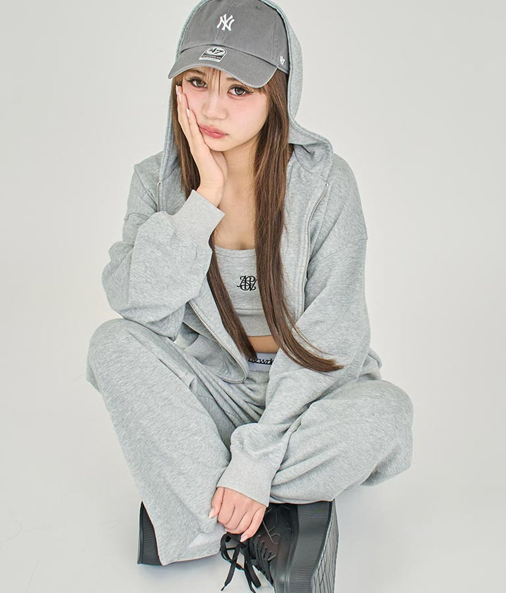 【ティーンズライン】サイド スリット デザイン スウェット パンツ (M、Lサイズ展開) 【セットアップ着用可】 912-7574