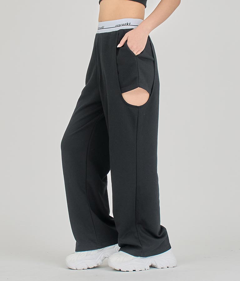 【ティーンズライン】サイド スリット デザイン スウェット パンツ (M、Lサイズ展開) 【セットアップ着用可】 912-7574