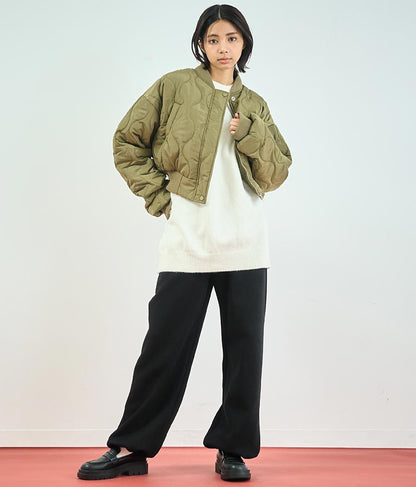キルティング クロップド ジャケット ブルゾン 156-5533