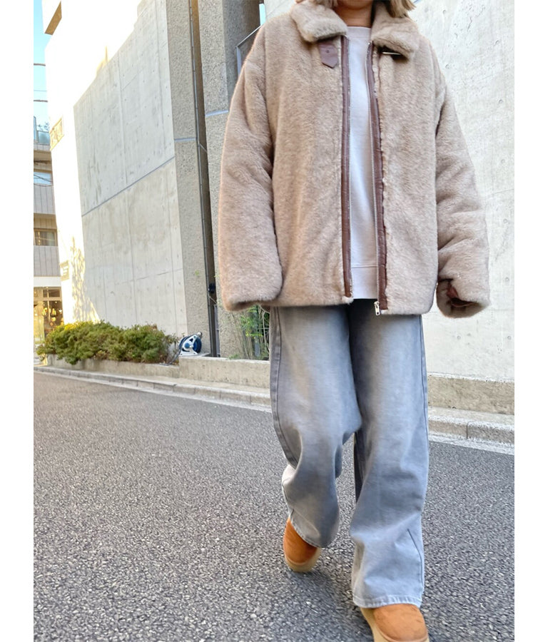 ウォッシュ加工 ストレート デニム パンツ 152-5604