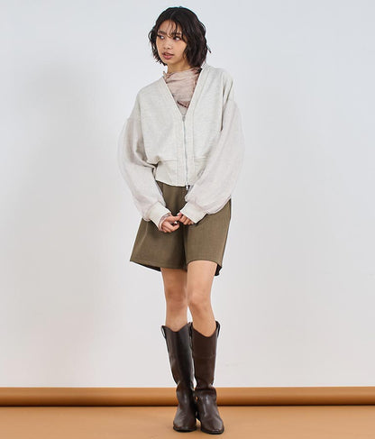 裏毛 ジップ カーディガン 794-9197