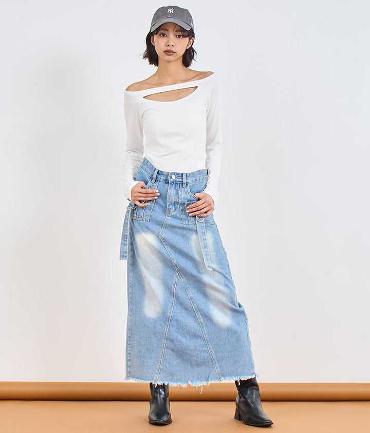 2WAY オフショルダー デザイン カットソー トップス 153-5638